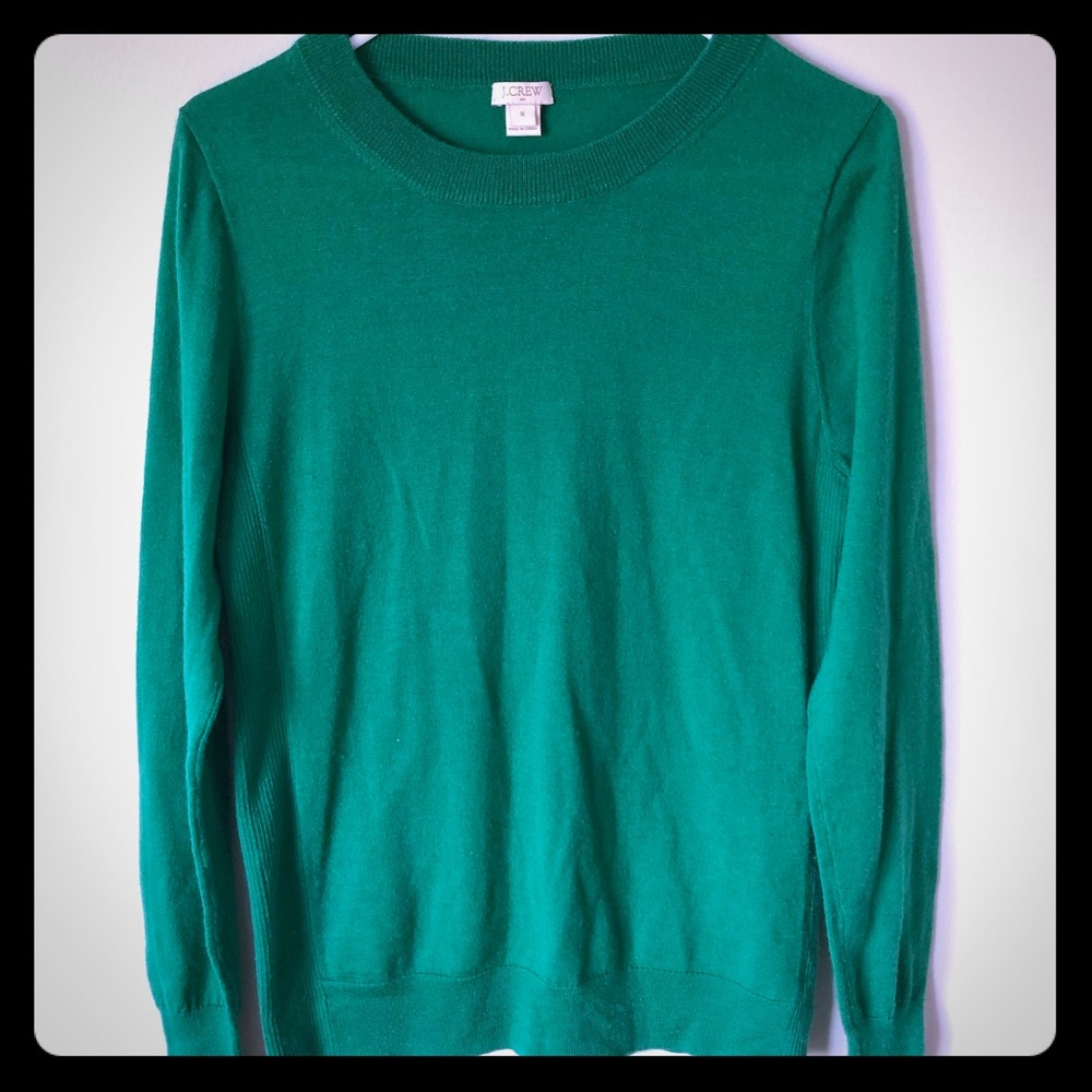 J Crew merino wool green sweater